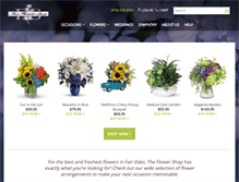 Tablet Screenshot of flowershopfairoaks.com